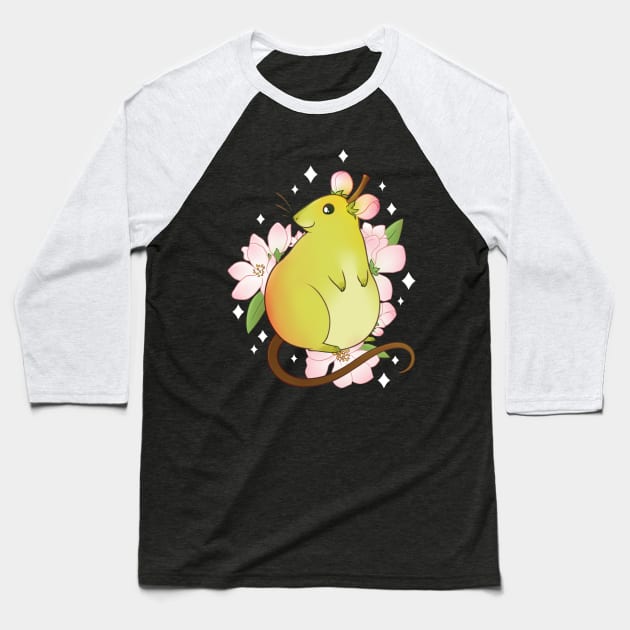 Ratlett Pear Baseball T-Shirt by Starling